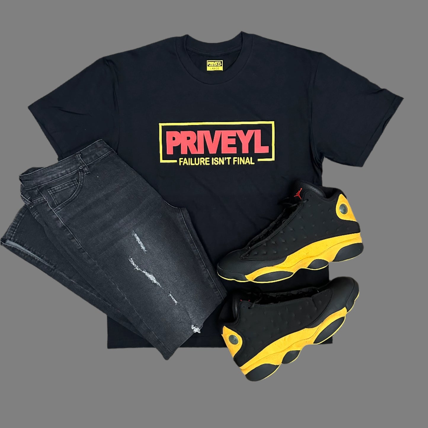 PRIVEYL Failure Isn't Final Tee-Black