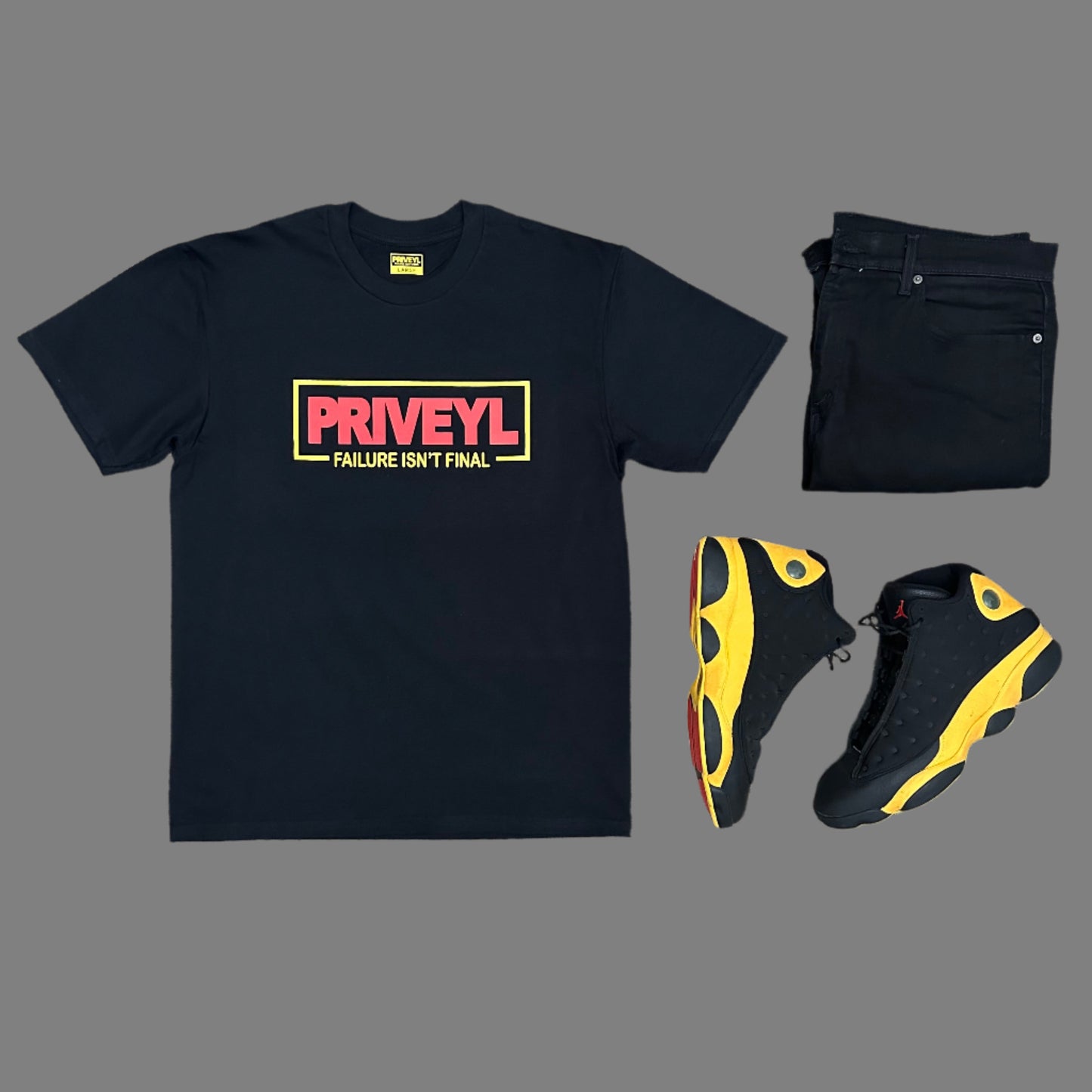PRIVEYL Failure Isn't Final Tee-Black